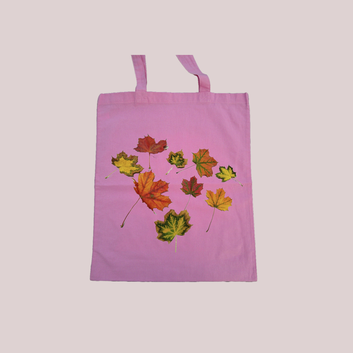 Leaf Mix print tote bag part 2