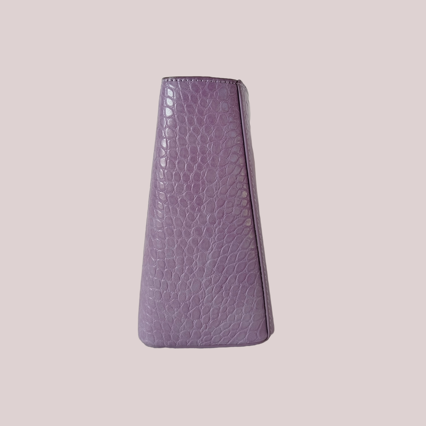 Square Shaped Crocodile print Handbag