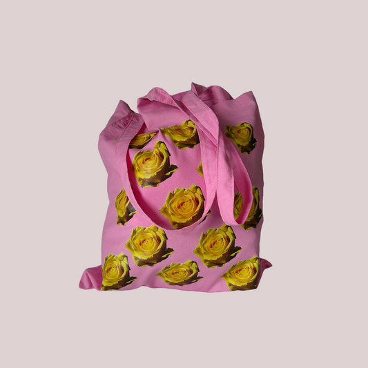 Yellow Rose Cotton Tote Bag