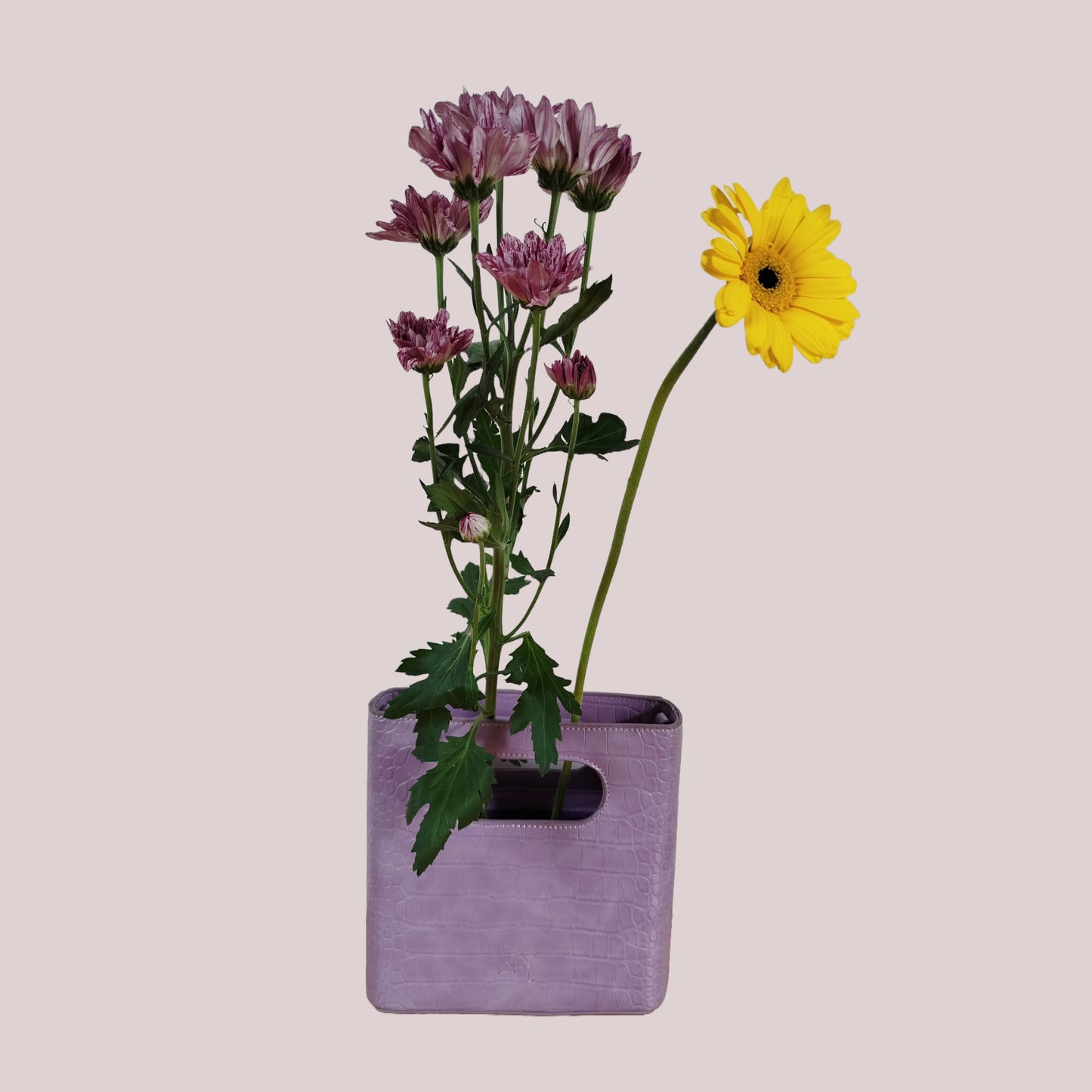 A gift and flowers