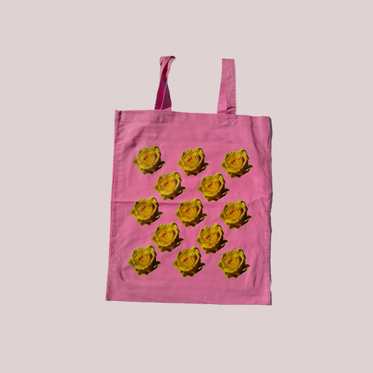 Yellow Rose Cotton Tote Bag